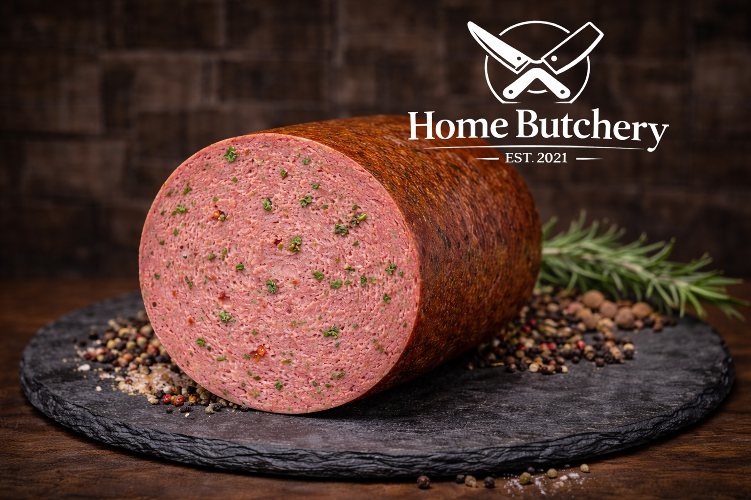 Mortadella rund provencaals